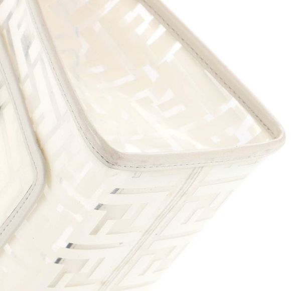 Fendi Runaway Shopper Tote Zucca PU Small Clear, White - Picture 6 of 7